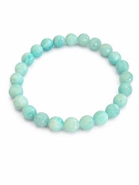 Faceted Amazonite Beaded Bracelet New